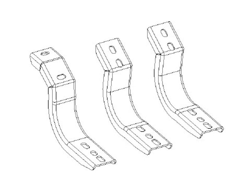 Go Rhino 6844325 2024 Toyota Tacoma DC 4dr Brackets for OE Xtreme Cab Length SideSteps - Tex. Blk