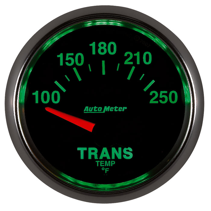 AutoMeter 3849 Autometer GS 52mm 100-250 Degree F Short Sweep Electronic Transmission Temperature Gauge