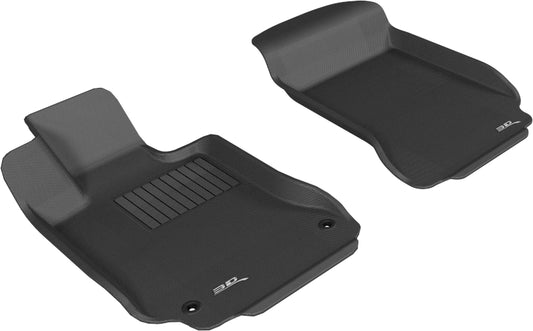 3D MAXpider L1MB00911509 2008-2014 Mercedes-Benz C-CLASS W204 Kagu 1st Row Floormat - Black