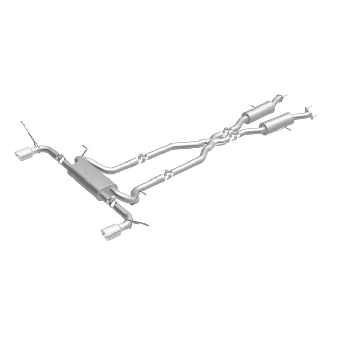 Magnaflow 19216 MagnaFlow Cat-Back SS 2.5in Dual Split Rear 4in Black Tip 11-16 Jeep Grand Cherokee 5.7L V8/3.6L V6