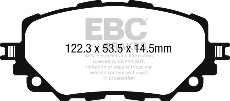EBC DP32263C 15-17 Mazda Miata MX-5 Redstuff Ceramic Low Dust Front Brake Pads