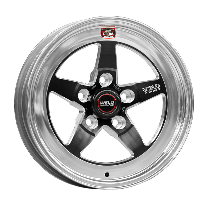 Weld 71MB-508A55A S71 15x8 / 5x4.5 BP / 5.5in. BS Black Wheel (Medium Pad) - Non-Beadlock