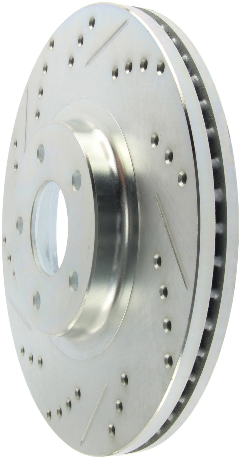 Stoptech 227.42080R StopTech Select Sport Nissan Slotted and Drilled Right Front Rotor