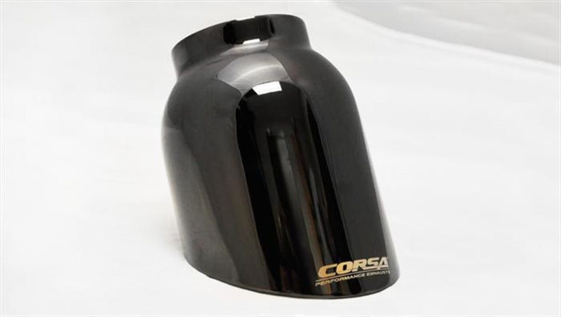 CORSA Performance 14848BLK Corsa 14-17 Chevy Silverado 5.3L V8 CC / SB 3in Single Side Exit Touring Cat-Back Exhaust Black Tips
