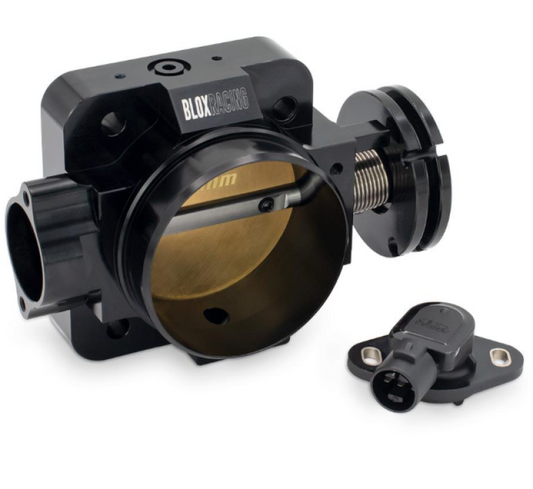 BLOX Racing BXIM-00205-BK-V2 Honda B/D/H/F Series Engines 76mm Black Billet Throttle Body V2