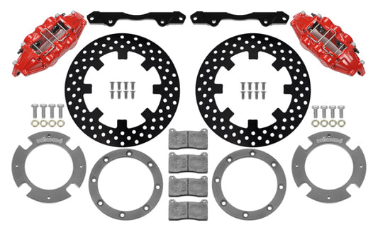 Wilwood 140-16629-DR 17-21 Can-Am X3RS Red 6-Piston Rear Kit 11.25in - Drilled Rotors