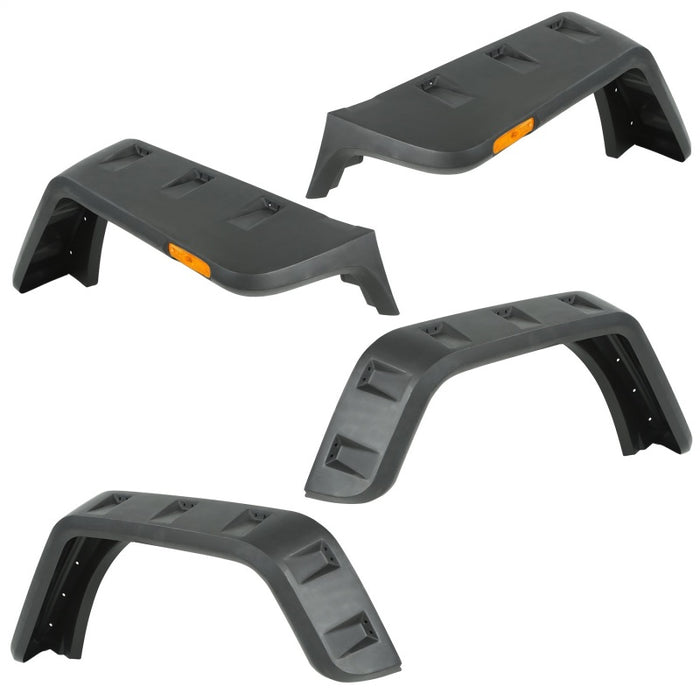 Rugged Ridge 11640.25 Hurricane Fender Flare Kit US Smooth 07-18 Jeep Wrangler JK