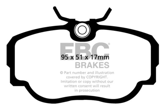EBC DP4779R 83-85 BMW 318 1.8 (E30) Yellowstuff Front Brake Pads