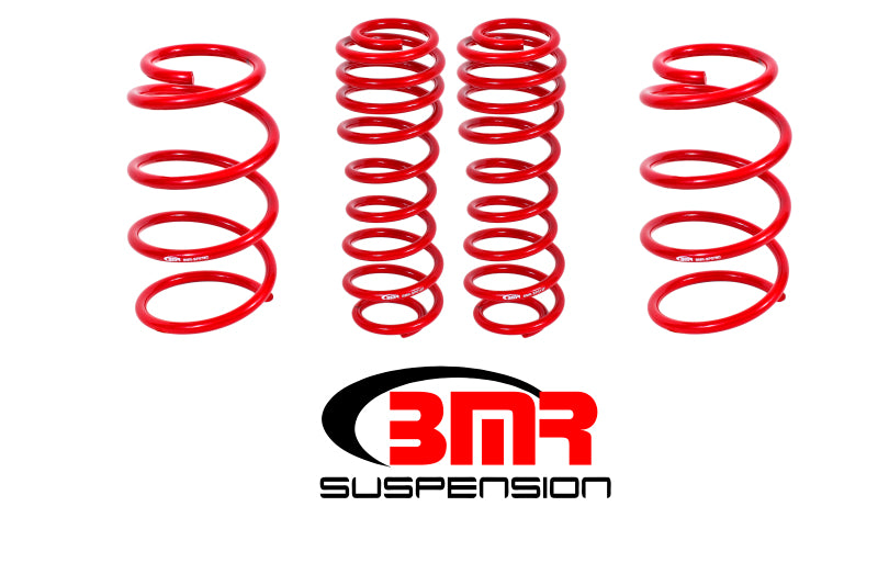 BMR Suspension SP075R BMR 07-14 Shelby GT500 Drag Lowering Springs (Set Of 4) - Red