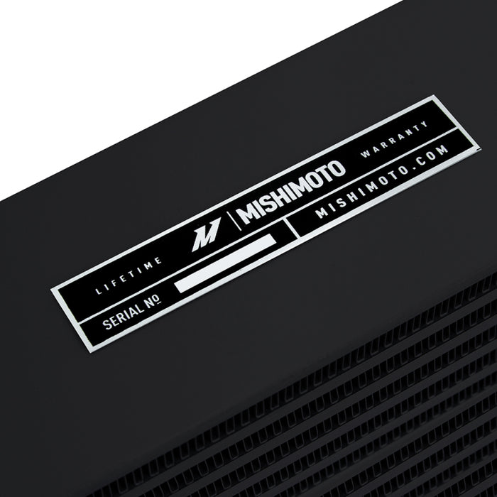 Mishimoto MMOC-SSO-17BK Heavy-Duty Oil Cooler - 17in. Same-Side Outlets - Black