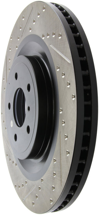 Stoptech 127.42100R StopTech Infiniti G37 / Nissan 370Z SportStop Slotted & Drilled Front Right Rotor