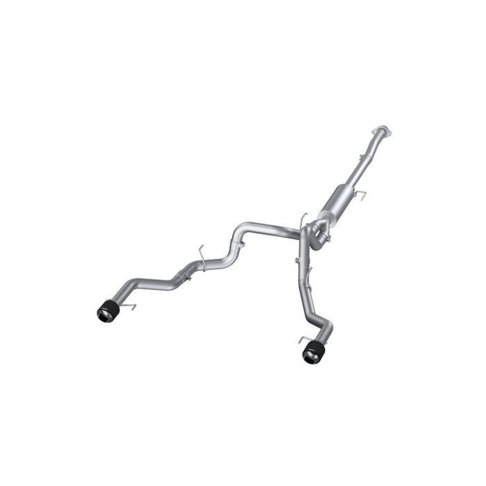 MBRP S52683CF 22-23 Ford F150 T304 5in OD Carbon Fiber Tip Dual Rear Exit 3in Cat Back Exhaust