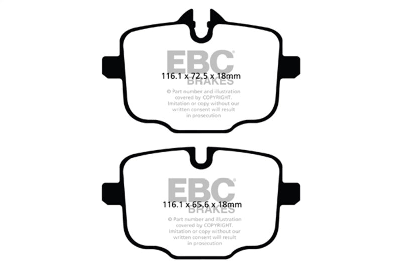 EBC DP32089C 2021+ BMW M3/M4 3.0TT (G80/G82/G83 w/Cast Iron Rotors) Redstuff Rear Brake Pads