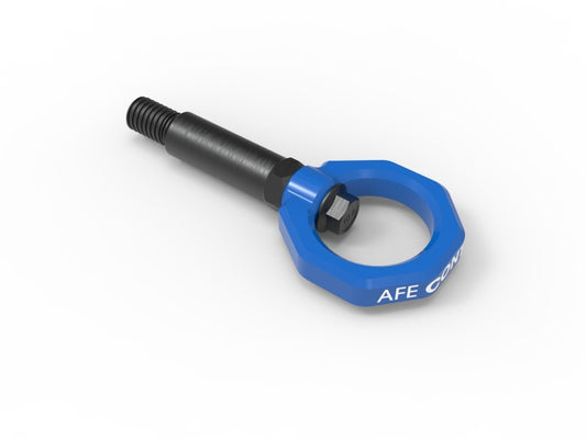 aFe 450-502001-L Control Front Tow Hook Blue BMW F-Chassis 2/3/4/M