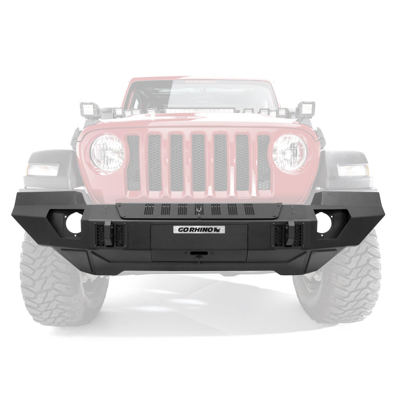 Go Rhino 230121T 07-20 Jeep Wrangler JL/JLU/JK/JKU/Gladiator JT Trailline Front Full Width Bumper