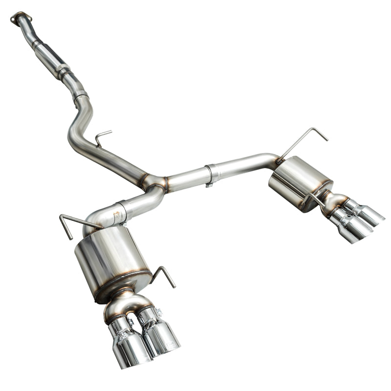AWE Tuning 3015-42098 2015+ Subaru WRX VA Sedan Touring Edition Exhaust - Chrome Silver Tips (102mm)