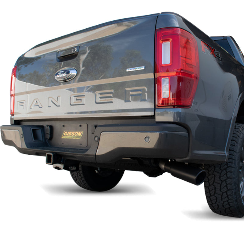 Gibson 619717B 19-22 Ford Ranger Lariat 2.3L 3in Cat-Back Single Exhaust - Black Elite
