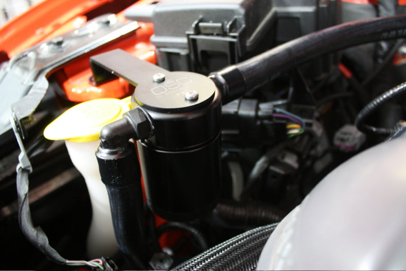 J&L 3030P-B 15-23 Ford Mustang GT/15-20 Ford Mustang GT350 Passenger Side Oil Separator 3.0 - Black Anodized
