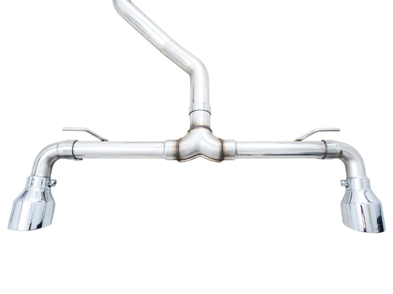 AWE Tuning 3015-32658 AWE 2022 VW GTI MK8 Touring Edition Exhaust - Chrome Silver Tips