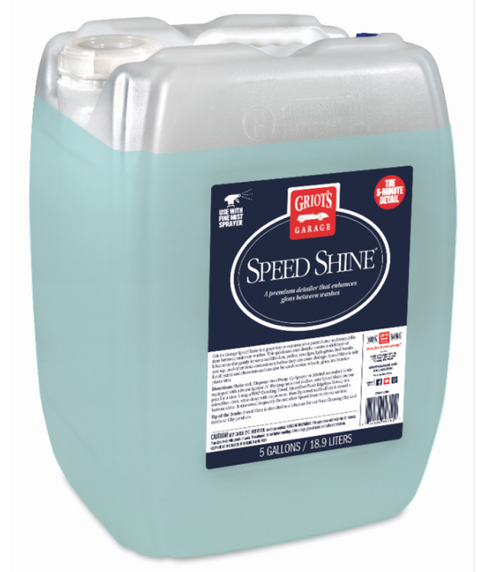 Griots Garage 55104 Speed Shine - 5 Gallons (Minimum Order Qty of 2 - No Drop Ship)