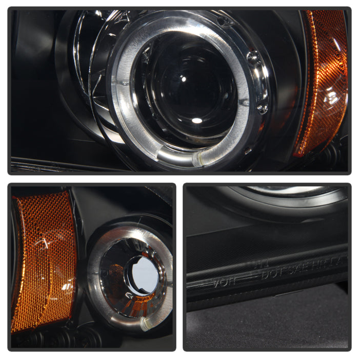 SPYDER 5009784 Spyder Dodge Dakota 97-04/Durango 98-03 1PC Projector Headlights LED Halo LED Blk PRO-YD-DDAK97-BK