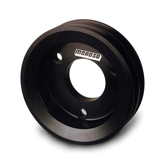 Moroso 64211 Chevrolet Big Block (w/Short Pump) Crankshaft Pulley - Double Groove - Billet Aluminum