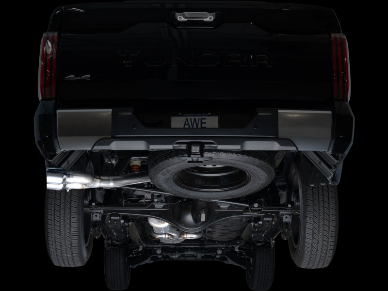 AWE Tuning 3015-32063 AWE 0FG Exhaust for 3rd Gen Toyota Tundra - Dual Chrome Silver Tips