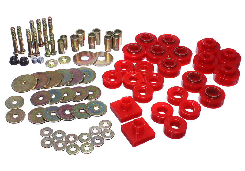 Energy Suspension 3.4161R 68-72 Oldsmobile Cutlass Red Body Mount Set