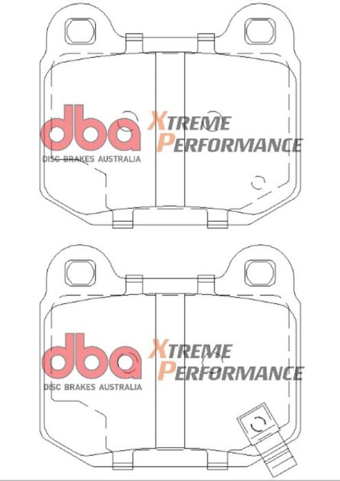 DBA DB1521XP 03-06 EVO / 04-09 STi / 03-07 350Z Track Edition/G35 w/ Brembo XP650 Rear Brake Pads