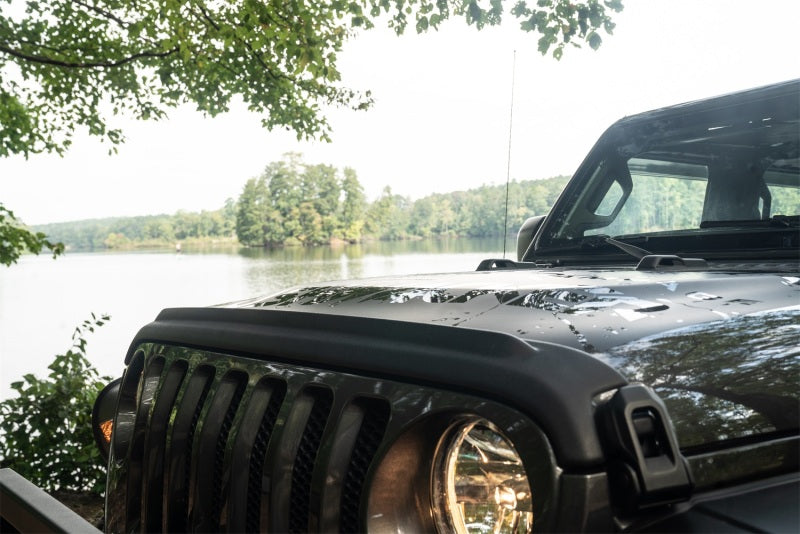 Bushwacker 14093 18-19 Jeep Wrangler Rubicon/Sport//Unlimited/Sport S Hood Stone Guard- Black