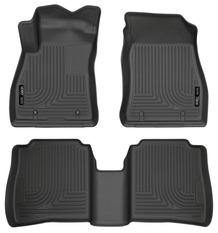 Husky Liners 95631 14-18 Nissan Sentra Weatherbeater Black Front & 2nd Seat Floor Liners