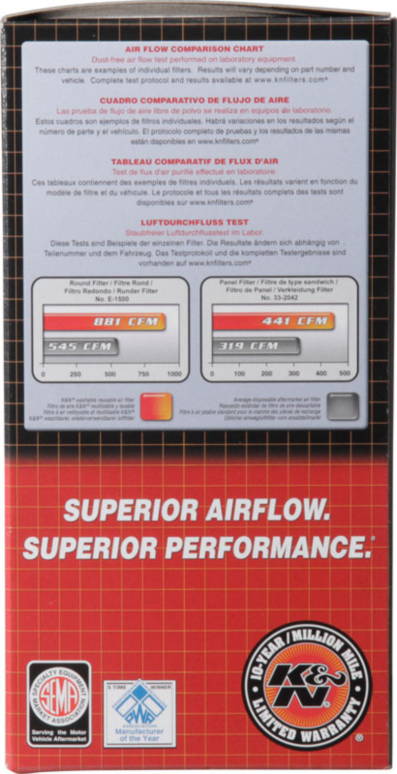 K&N Engineering 60-1120 K&N Custom Round Filter 5-1/8in FLG / 9in OD x 4-1/8in HW/VENT