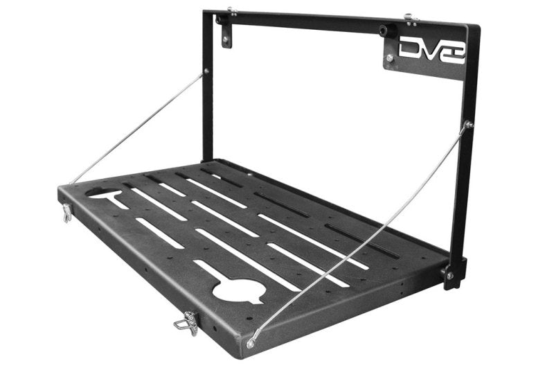 DV8 Offroad TTJL-01 DV8 Jeep JL Tailgate Mounted Table (Trail Table) - Black