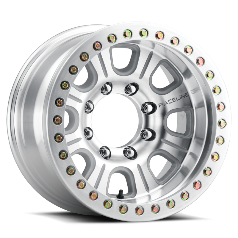 Raceline RT233-79581-32 RT233 Monster 17x9.5in / 8x170 BP / -32mm Offset / 130.81mm Bore - Machined Beadlock Wheel