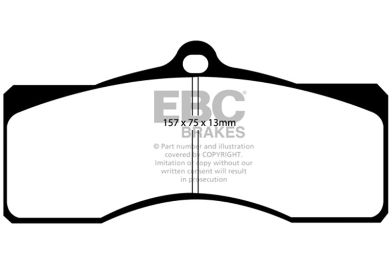 EBC DP31155C 68-69 Chevrolet Camaro (1st Gen) 4.9 Redstuff Front Brake Pads