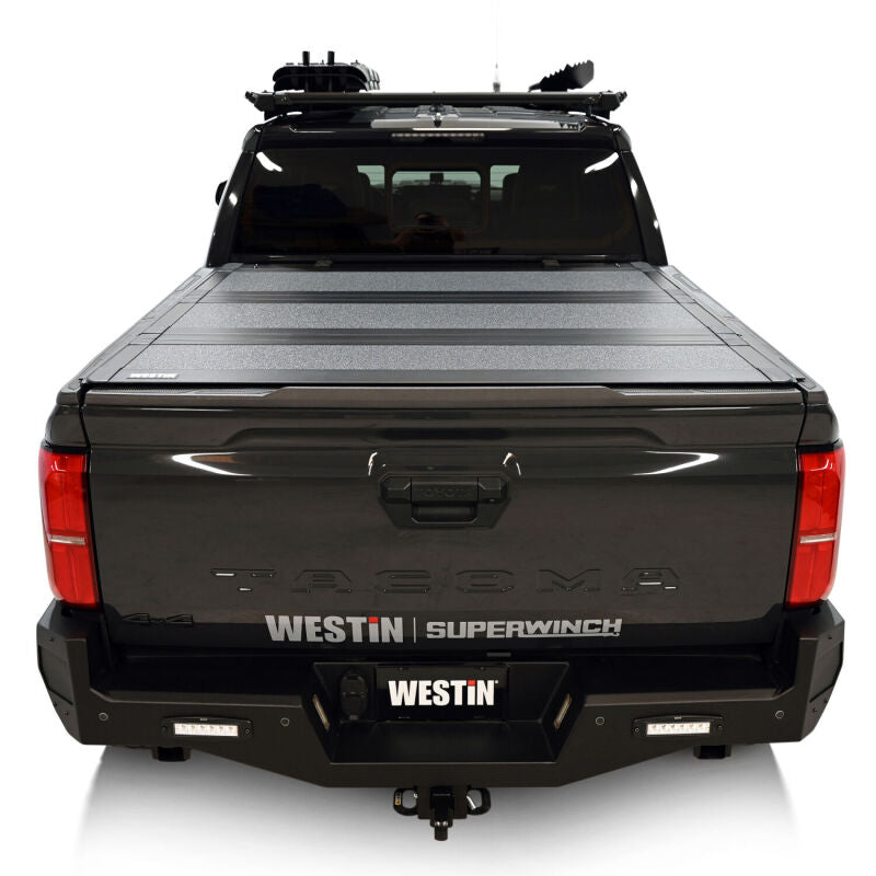 Westin 19-42785 24-26 Toyota Tacoma 2WD/4WD 5ft. Bed Hard Tri-Fold Tonneau Cover - Black