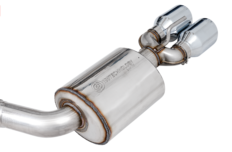 AWE Tuning 3020-42076 2017+ Challenger 5.7L Touring Edition Exhaust - Non-Resonated - Chrome Silver Quad Tips
