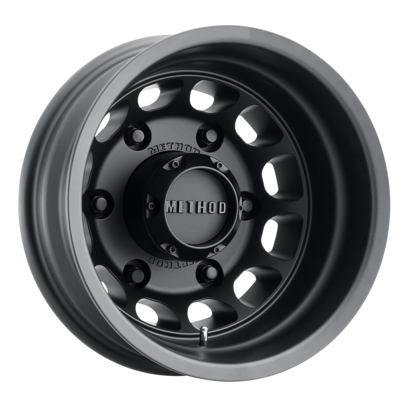 Method Wheels MR901655925138N Method MR901 - REAR 16x5.5 -138mm Offset 6x205 161.04mm CB Matte Black Wheel
