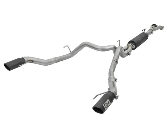 aFe 49-33094-B MACH Force-Xp 3in to 3-1/2in 304 SS Cat-Back Exhaust w/Black Tip 17-18 Ford F-150 Raptor V6 3.5L