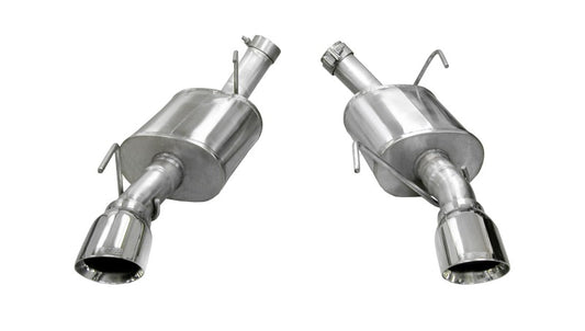 CORSA Performance 14314 Corsa 2005-2010 Ford Mustang Shelby GT500 5.4L V8 Polished Xtreme Axle-Back Exhaust