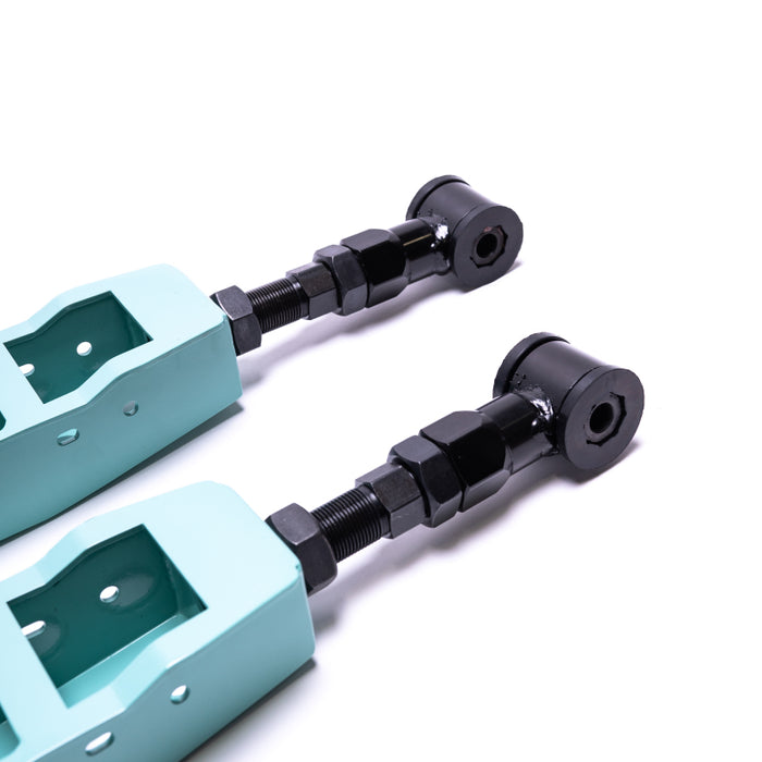 BLOX Racing BXSS-50010-TL Rear Lower Control Arms - Teal (2013+ Subaru BRZ/Toyota 86 / 2008-2023 Subaru WRX/STI)