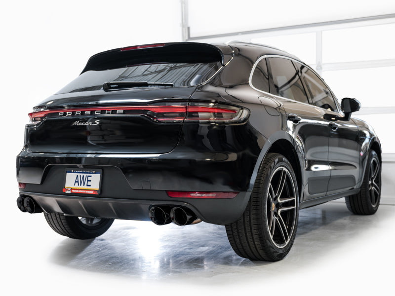 AWE Tuning 3015-43951 19-21 Porsche Macan 3.0T/2.9TT Touring Edition Catback Exhaust w/ Diamond Black Tips