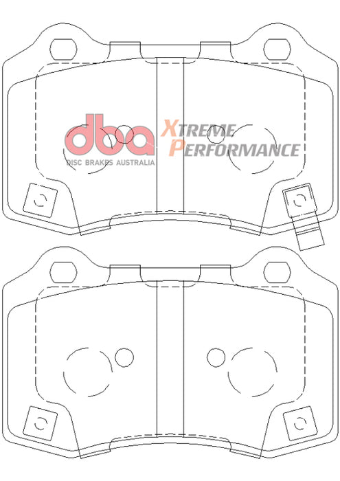 DBA DB8805XP 12-21 Jeep Grand Cherokee SRT XP Performance Rear Brake Pads