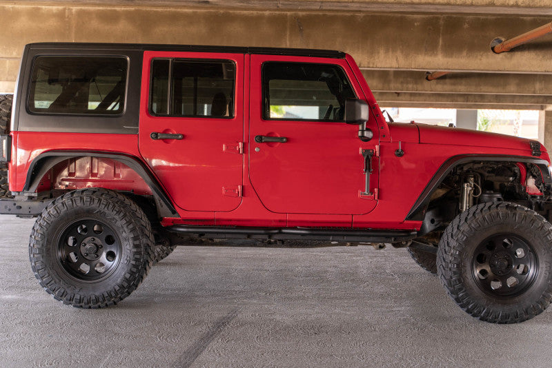 DV8 Offroad SRJK-08 07-18 Jeep Wrangler JK (4 Door Only) OE Plus Side Steps
