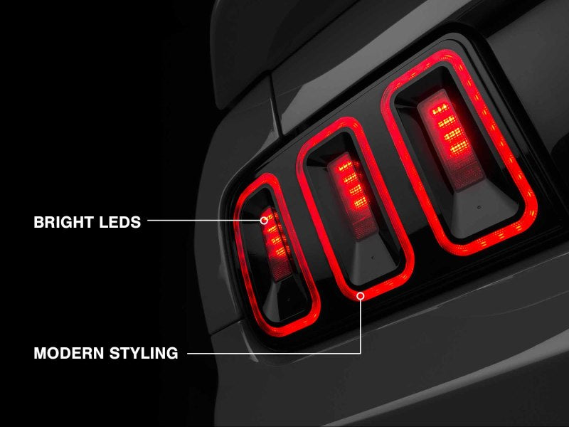 Raxiom 49169 05-09 Ford Mustang Gen5 Tail Lights- Black Housing (Smoked Lens)