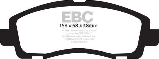 EBC DP31753C 09-14 Acura TL 3.5 Redstuff Front Brake Pads