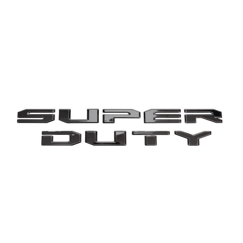 Putco 55557BPFD 20-22 Ford Super Duty Letters Tailgate/Rear Ford Lettering Emblems (Stamped/ Black Platinum)