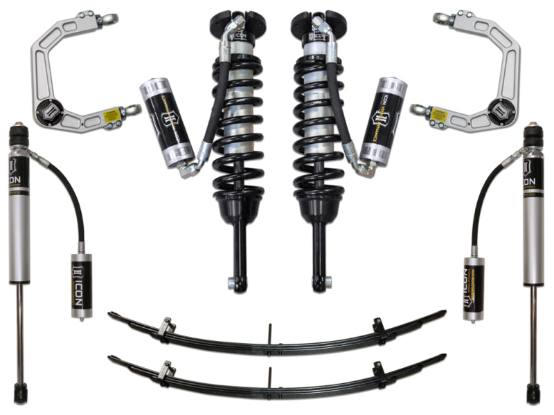 ICON K53004 05-15 Toyota Tacoma 0-3.5in/2016+ Toyota Tacoma 0-2.75in Stg 4 Suspension System w/Billet Uca