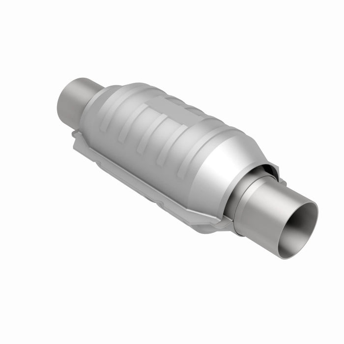 Magnaflow 51204 MagnaFlow Conv Univ 2in Inlet/Outlet Ctr/Ctr Round 9in Body L x 5.125in W x 13in Overall L 49 State