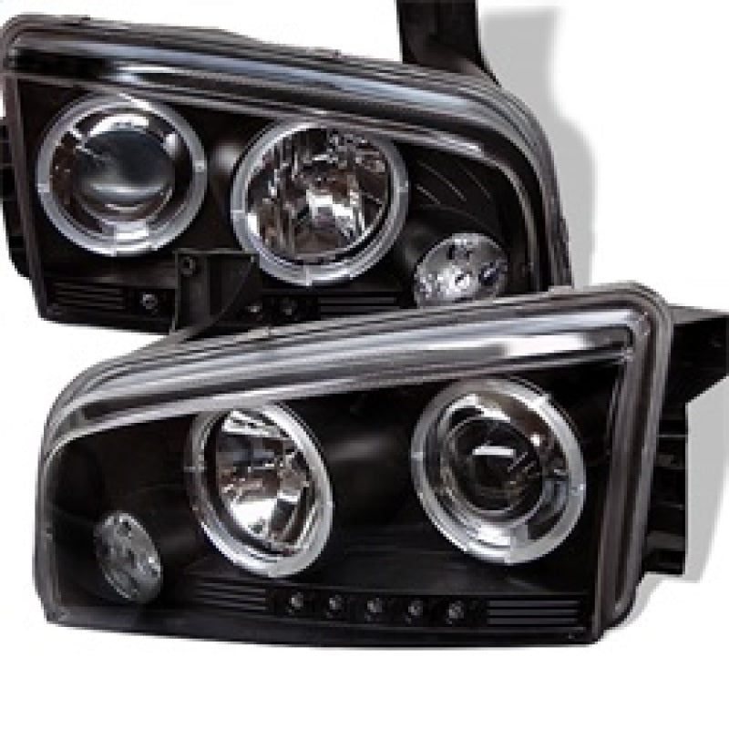 SPYDER 5009739 Spyder Dodge Charger 06-10 Projector Headlights Halogen Only - LED Halo LED Blk PRO-YD-DCH05-LED-BK